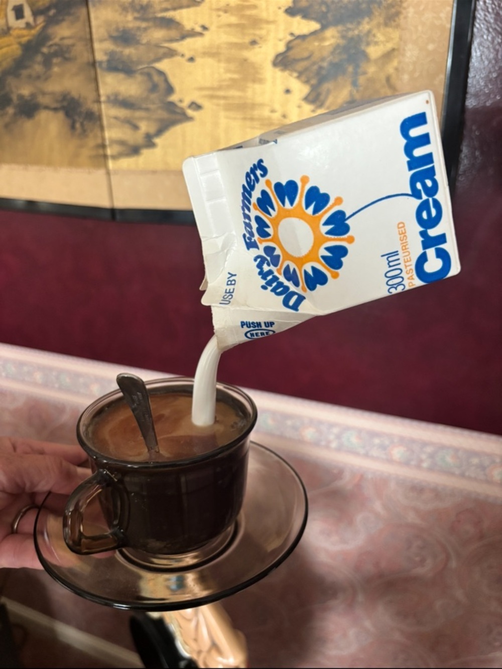 Coffee/ Dairy Cream Sculpture